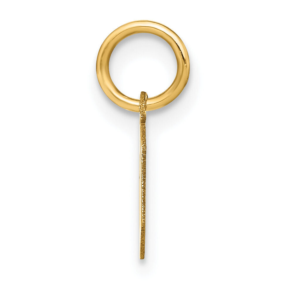 14ky Lowercase Letter O Initial Pendant-XNA1383Y/O