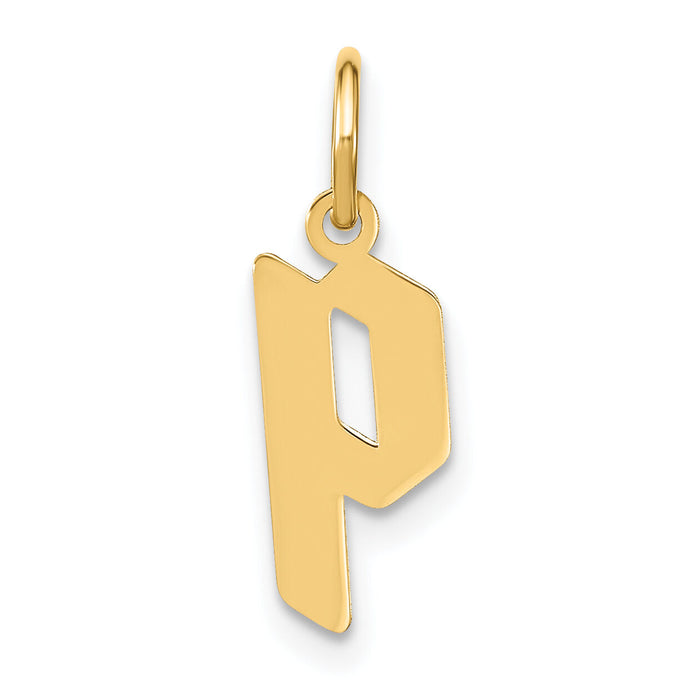 14ky Lowercase Letter P Initial Pendant-XNA1383Y/P