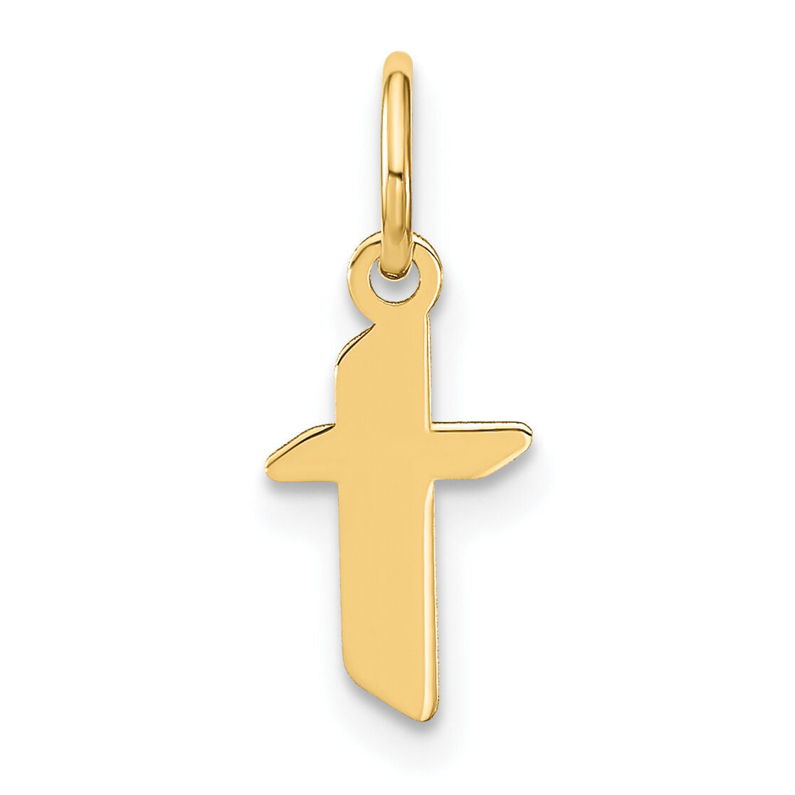 14ky Lowercase Letter T Initial Pendant-XNA1383Y/T