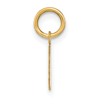 14ky Lowercase Letter W Initial Pendant-XNA1383Y/W