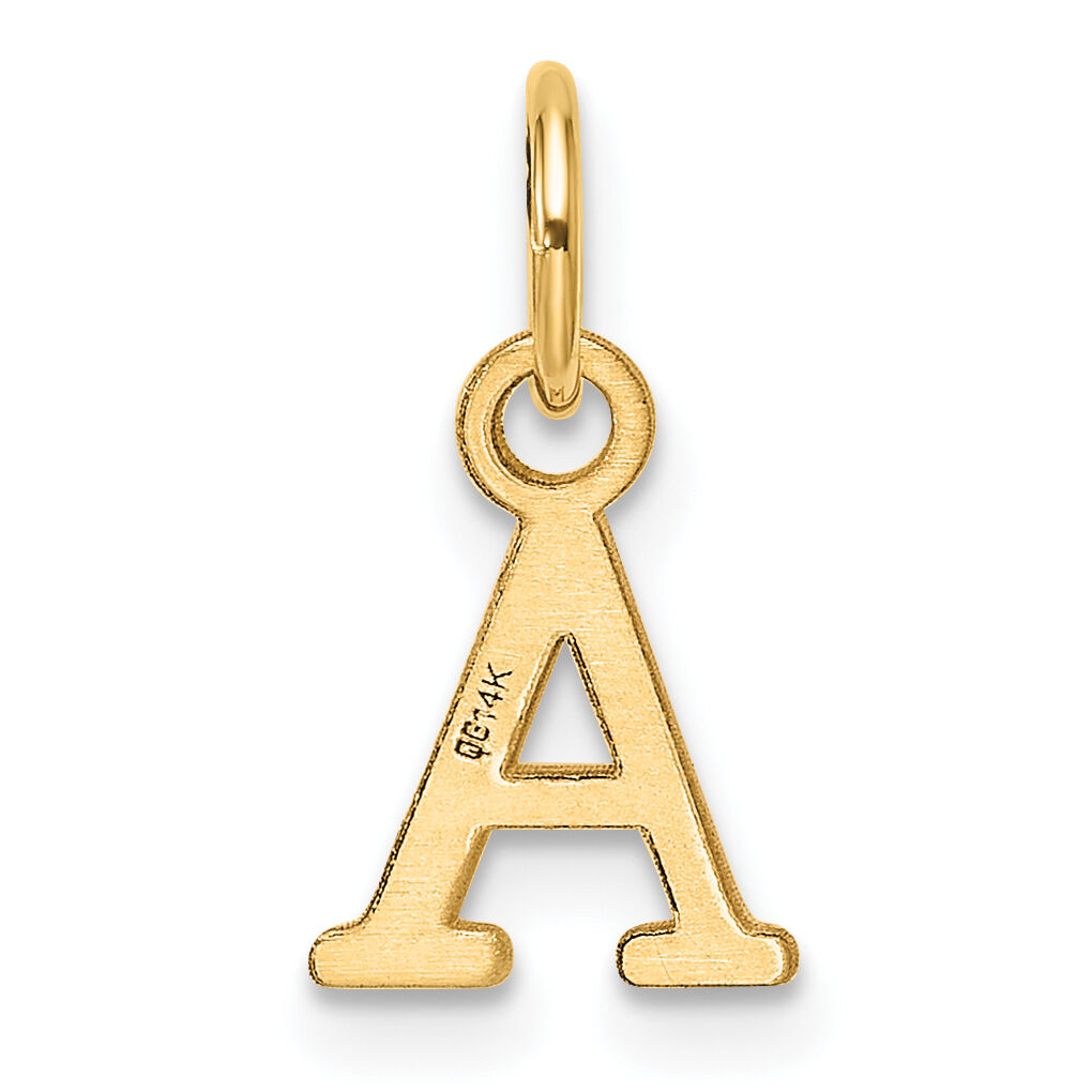 14ky Cutout Letter A Initial Pendant-XNA1466Y/A