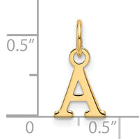 14ky Cutout Letter A Initial Pendant-XNA1466Y/A