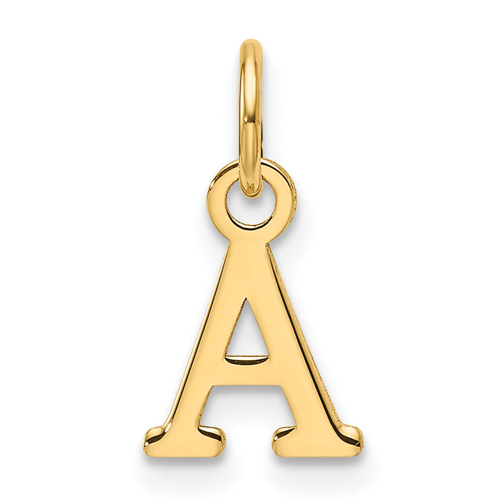 14ky Cutout Letter A Initial Pendant-XNA1466Y/A