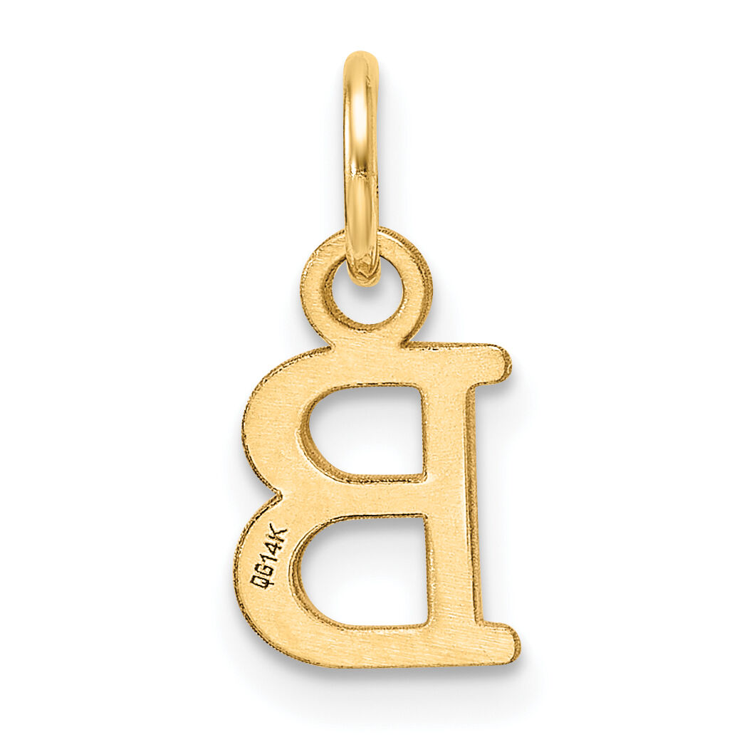 14ky Cutout Letter B Initial Pendant-XNA1466Y/B