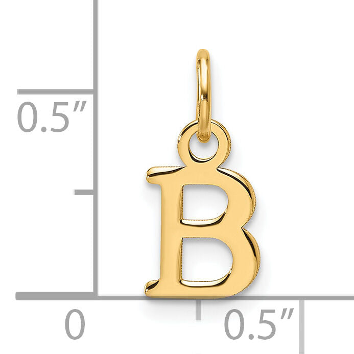 14ky Cutout Letter B Initial Pendant-XNA1466Y/B