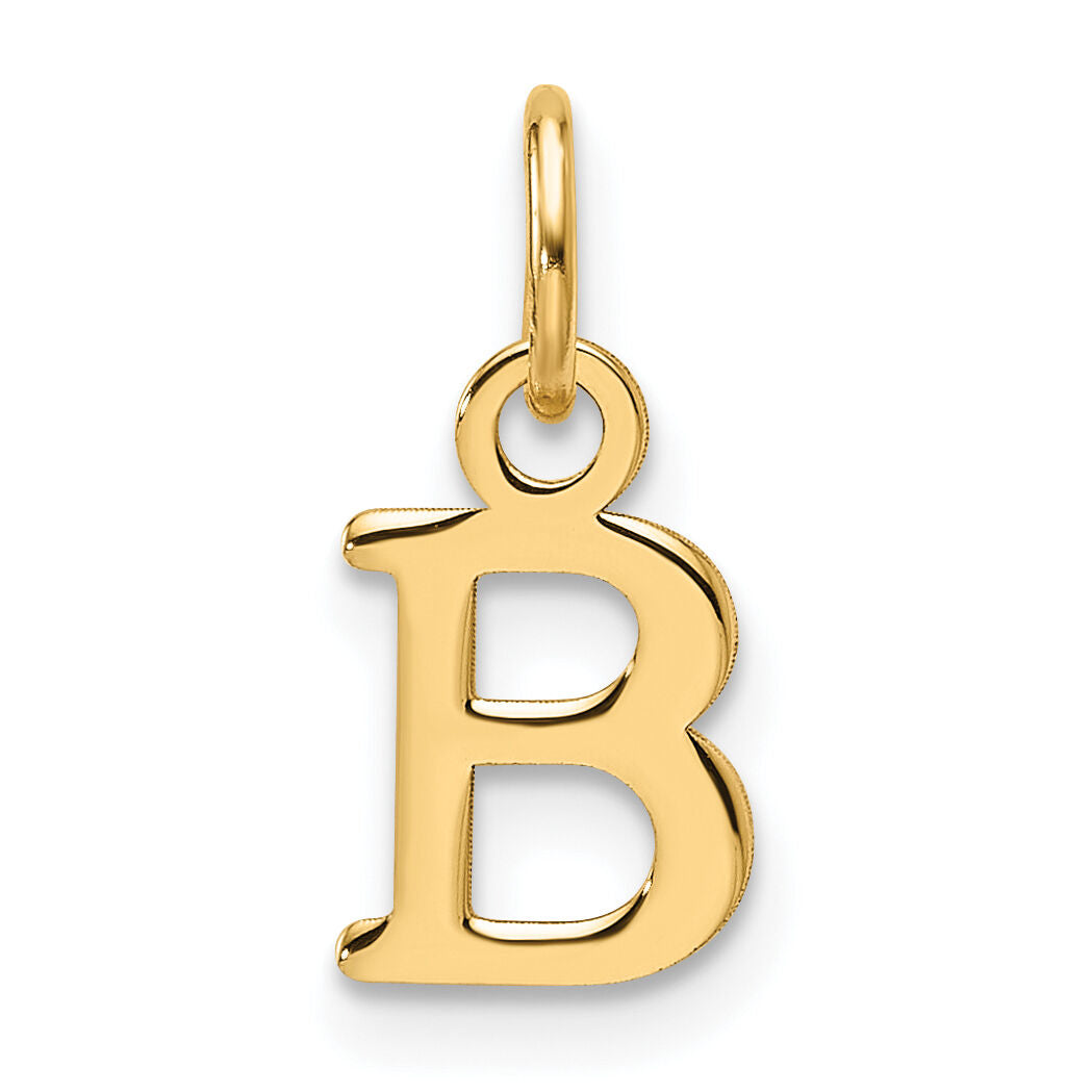 14ky Cutout Letter B Initial Pendant-XNA1466Y/B
