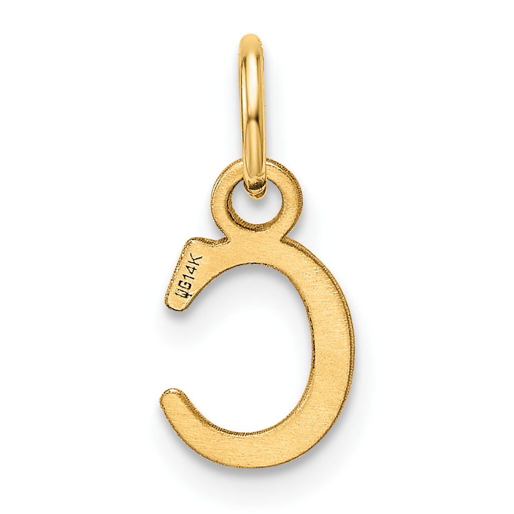 14ky Cutout Letter C Initial Pendant-XNA1466Y/C