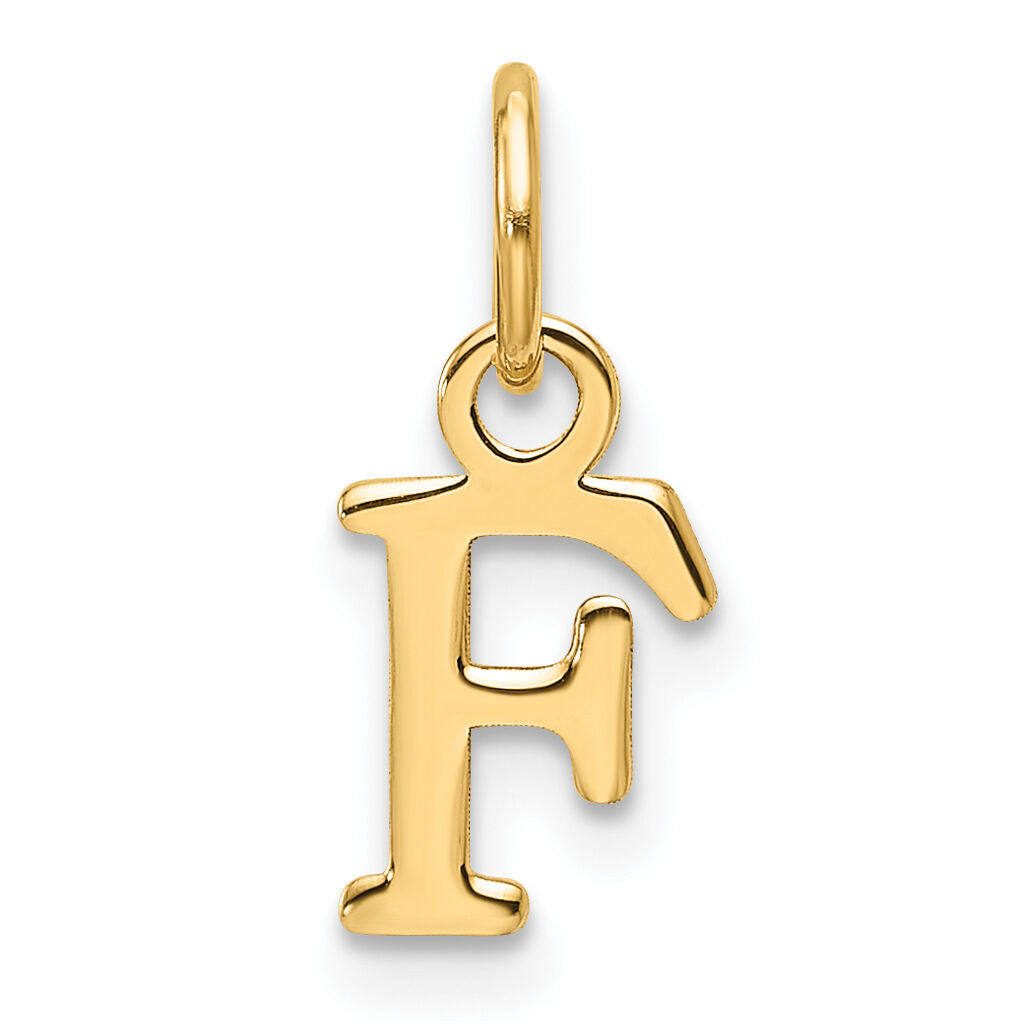 14ky Cutout Letter F Initial Pendant-XNA1466Y/F