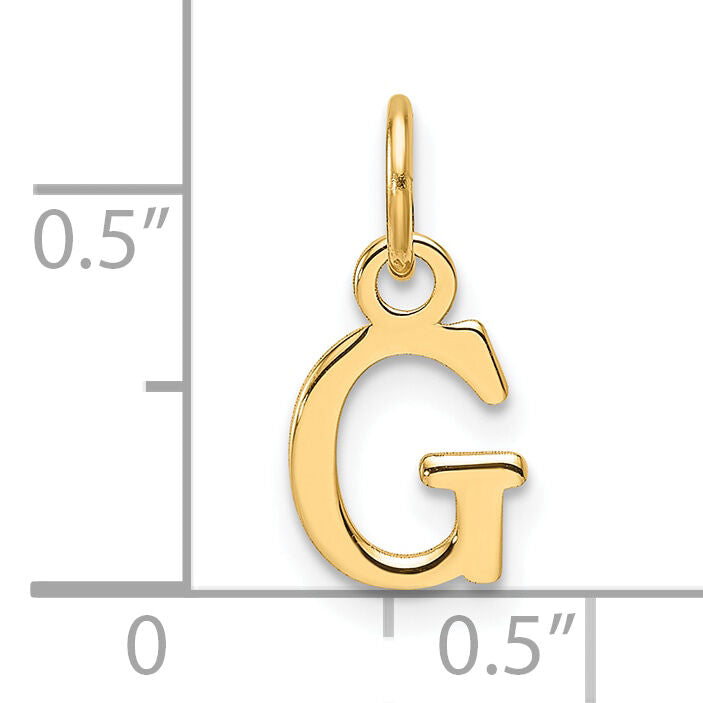 14ky Cutout Letter G Initial Pendant-XNA1466Y/G