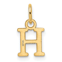 14ky Cutout Letter H Initial Pendant-XNA1466Y/H