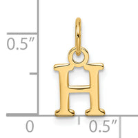 14ky Cutout Letter H Initial Pendant-XNA1466Y/H