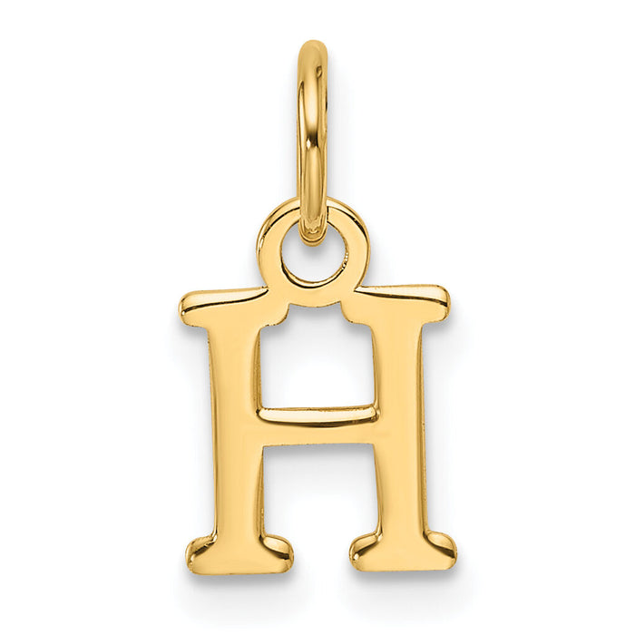 14ky Cutout Letter H Initial Pendant-XNA1466Y/H