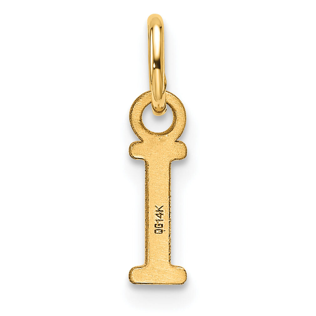 14ky Cutout Letter I Initial Pendant-XNA1466Y/I
