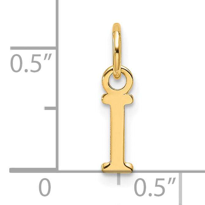 14ky Cutout Letter I Initial Pendant-XNA1466Y/I