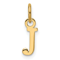 14ky Cutout Letter J Initial Pendant-XNA1466Y/J