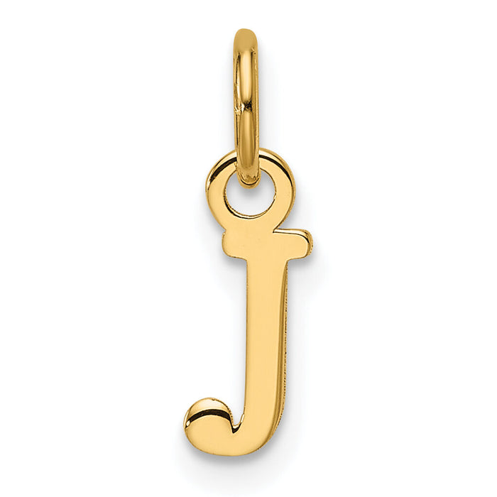 14ky Cutout Letter J Initial Pendant-XNA1466Y/J