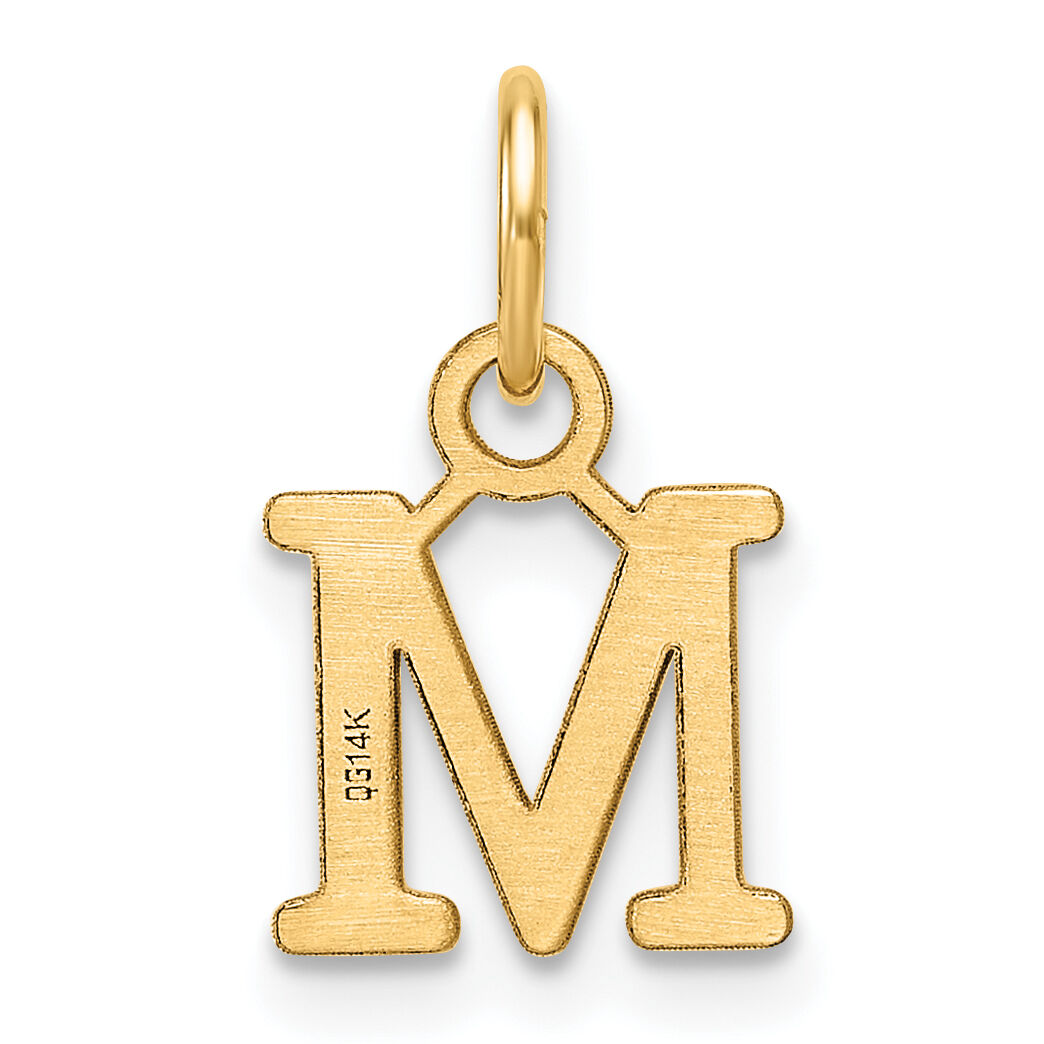 14ky Cutout Letter M Initial Pendant-XNA1466Y/M