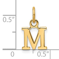 14ky Cutout Letter M Initial Pendant-XNA1466Y/M