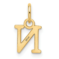 14ky Cutout Letter N Initial Pendant-XNA1466Y/N