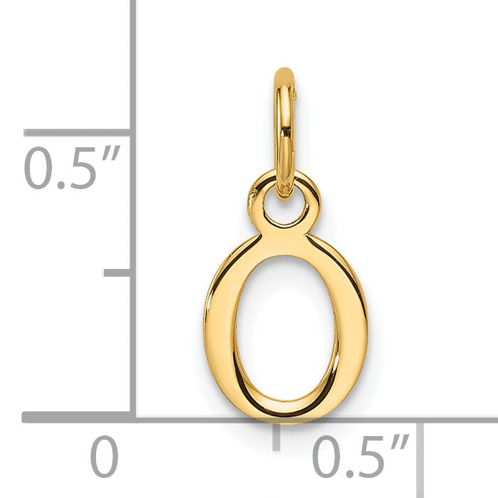 14ky Cutout Letter O Initial Pendant-XNA1466Y/O