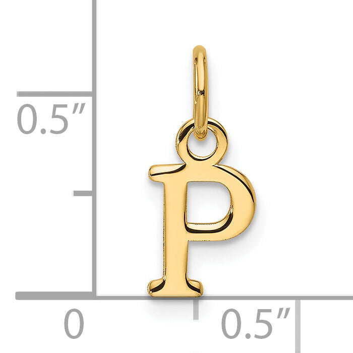 14ky Cutout Letter P Initial Pendant-XNA1466Y/P