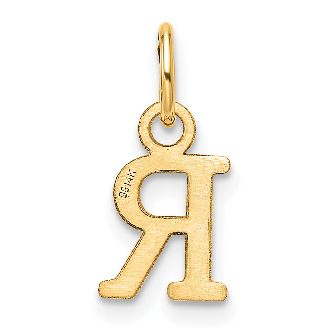 14ky Cutout Letter R Initial Pendant-XNA1466Y/R