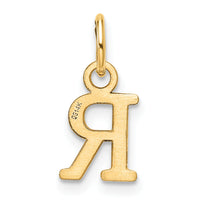 14ky Cutout Letter R Initial Pendant-XNA1466Y/R