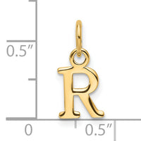 14ky Cutout Letter R Initial Pendant-XNA1466Y/R