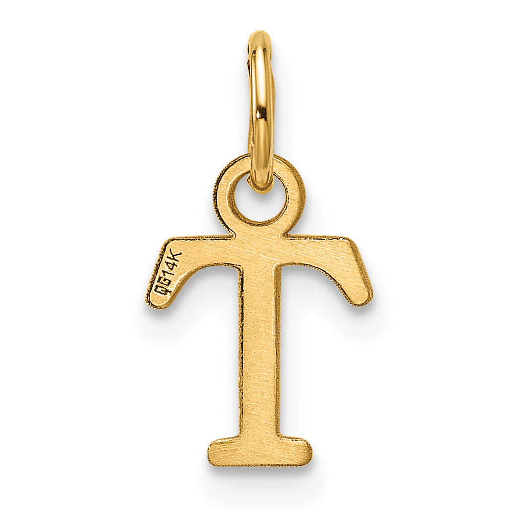 14ky Cutout Letter T Initial Pendant-XNA1466Y/T