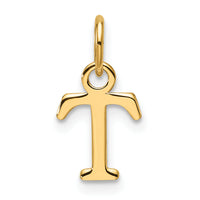 14ky Cutout Letter T Initial Pendant-XNA1466Y/T