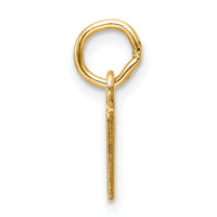 14ky Cutout Letter V Initial Pendant-XNA1466Y/V