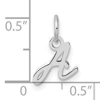 14K White Gold Uppercase Letter A Initial Charm-XNA1467W/A