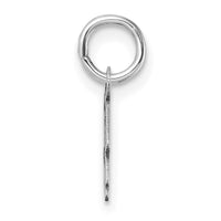 14K White Gold Uppercase Letter B Initial Charm-XNA1467W/B