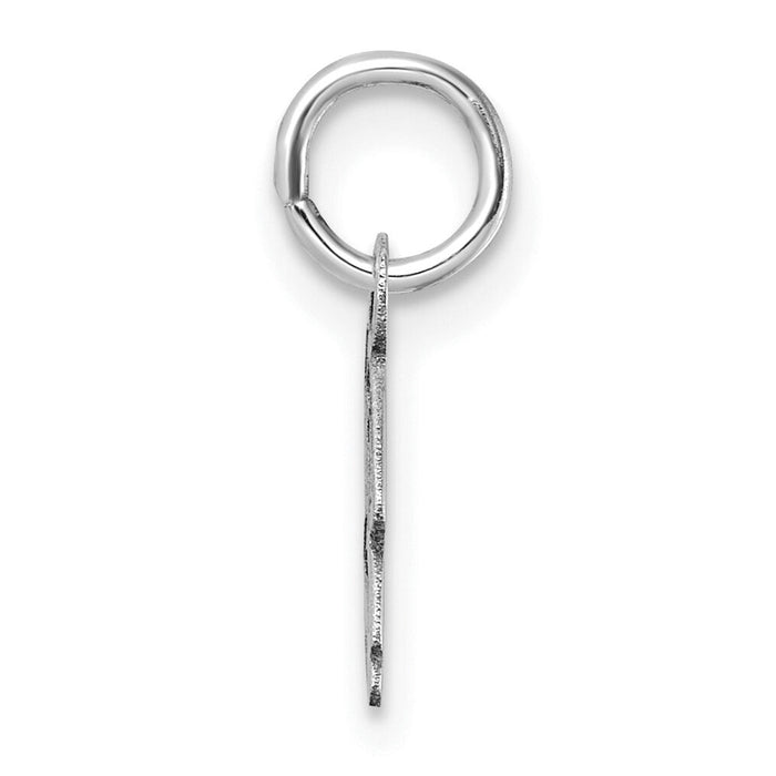 14K White Gold Uppercase Letter B Initial Charm-XNA1467W/B