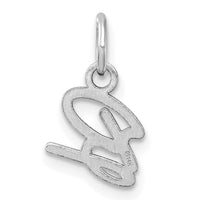 14K White Gold Uppercase Letter B Initial Charm-XNA1467W/B