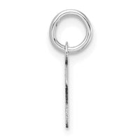 14K White Gold Uppercase Letter F Initial Charm-XNA1467W/F