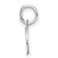 14K White Gold Uppercase Letter H Initial Charm-XNA1467W/H