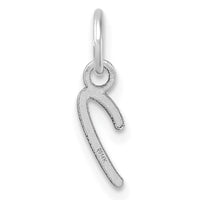 14K White Gold Uppercase Letter I Initial Charm-XNA1467W/I