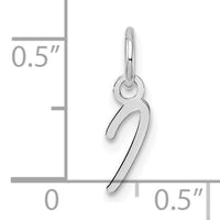 14K White Gold Uppercase Letter I Initial Charm-XNA1467W/I