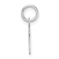 14K White Gold Uppercase Letter M Initial Charm-XNA1467W/M