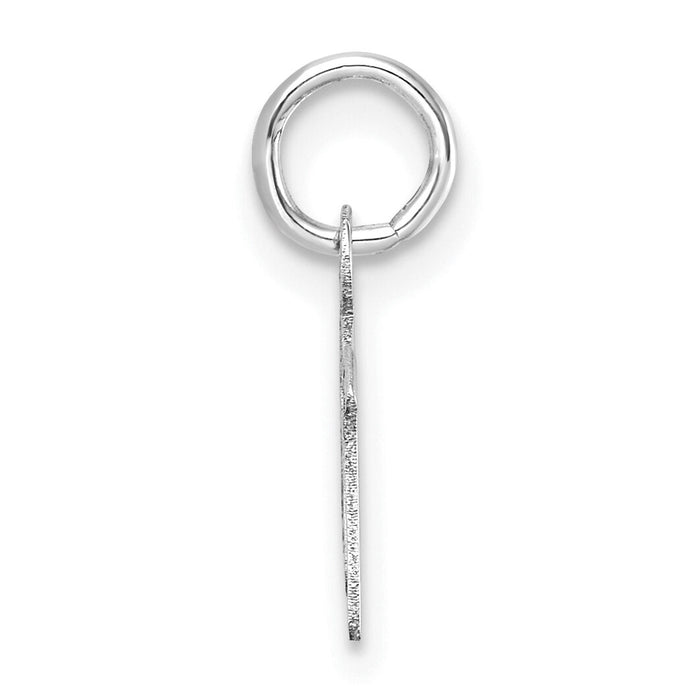 14K White Gold Uppercase Letter M Initial Charm-XNA1467W/M