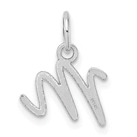 14K White Gold Uppercase Letter M Initial Charm-XNA1467W/M
