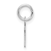 14K White Gold Uppercase Letter N Initial Charm-XNA1467W/N