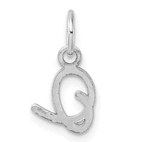 14K White Gold Uppercase Letter O Initial Charm-XNA1467W/O