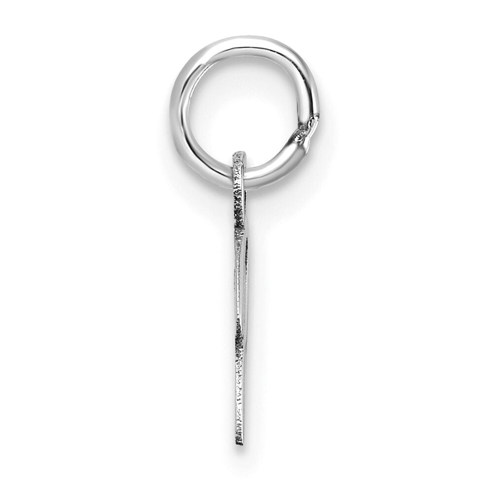 14K White Gold Uppercase Letter P Initial Charm-XNA1467W/P