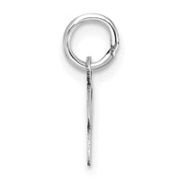 14K White Gold Uppercase Letter P Initial Charm-XNA1467W/P