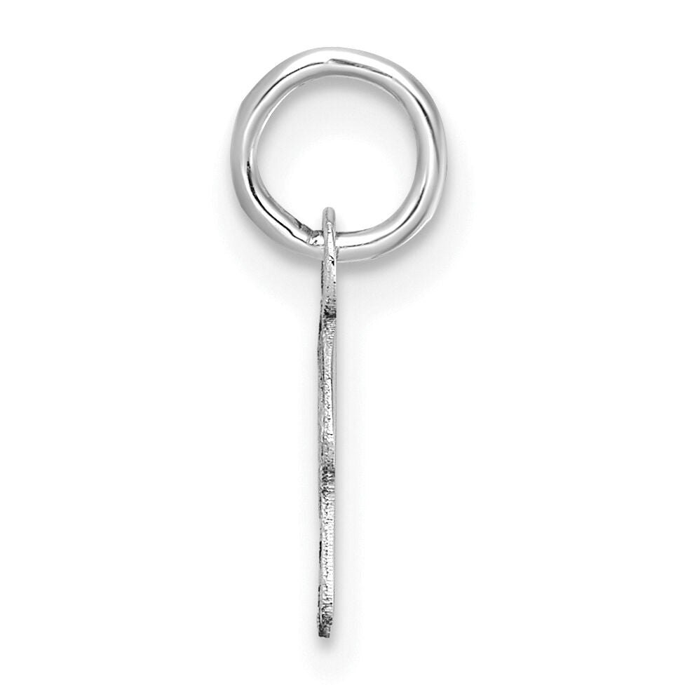 14K White Gold Uppercase Letter R Initial Charm-XNA1467W/R