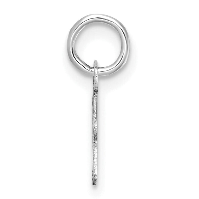 14K White Gold Uppercase Letter R Initial Charm-XNA1467W/R