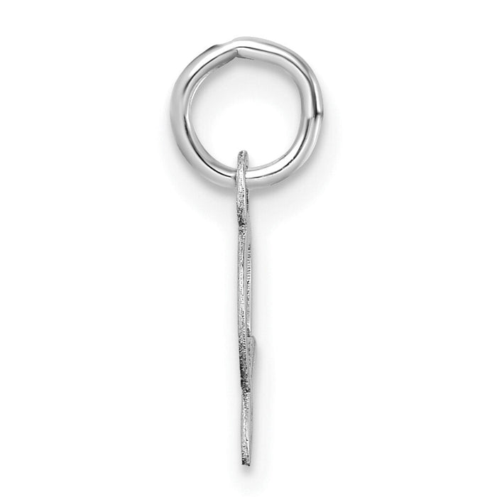 14K White Gold Uppercase Letter S Initial Charm-XNA1467W/S