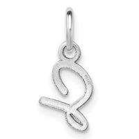 14K White Gold Uppercase Letter S Initial Charm-XNA1467W/S
